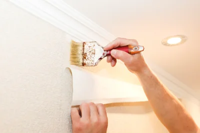 Pose de papier peint à Vernègues — revêtements muraux et toiles de verre